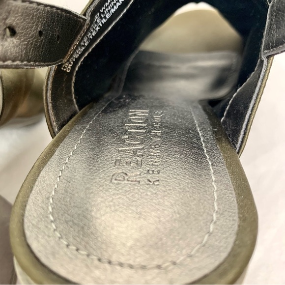 Kenneth Cole Reaction Reach Beyond Satin Bow Block Heels Fern Holiday Party Sz 6 - Picture 14 of 16